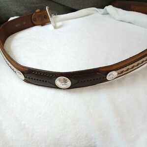 Tony Lama Men's Leather Western Cowboy Dress Belt size 36 best for 30-34 waist
